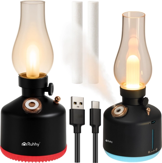 Luftfugter og natlampe Ruhhy Aive retro RGB LED USB - 1 stk.
