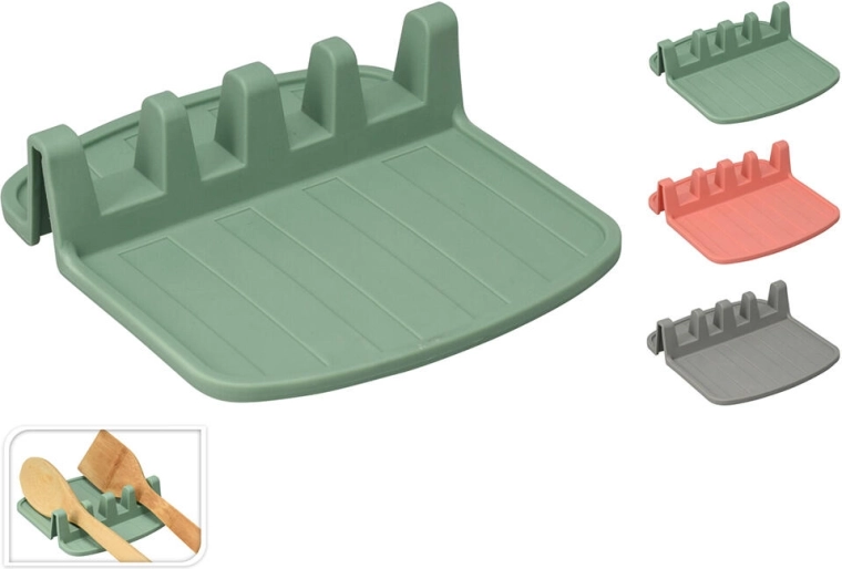 Holder til køkkenredskaber af TPE 15 × 14 × 4,2 cm, farvemix