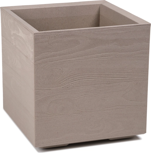 Plantekasse Karo Eco Coffee latte 40 × 40 cm på hjul