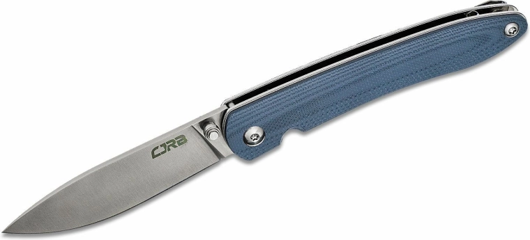 CJRB Ria foldekniv 7,5 cm, blå-grå G10