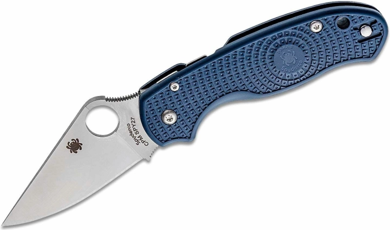 Letvægts lommekniv Spyderco Para 3 Lightweight, CPM-SPY27, satineret klinge, koboltblå FRN