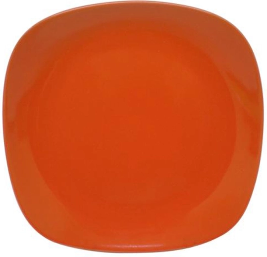 Firkantet desserttallerken 19,5 cm orange
