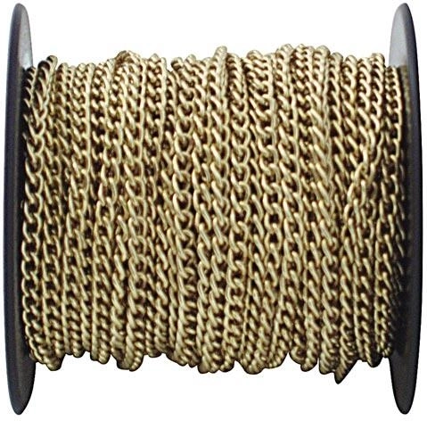 Kæde G70/1 messingbelagt 25 m