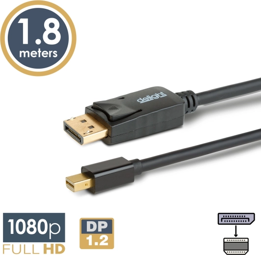 DisplayPort til Mini DisplayPort-kabel 1,8 m