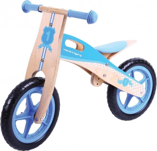 Bigjigs Toys træløbecykel blå