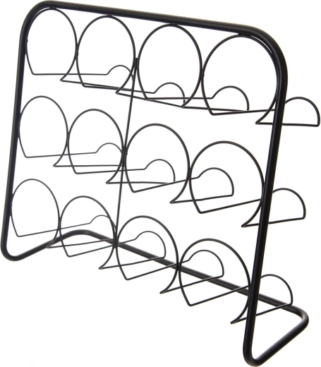 Sort metalvinstativ i sort 45 × 14 × 38 cm