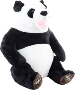 Stor plysbjørn panda 34 cm