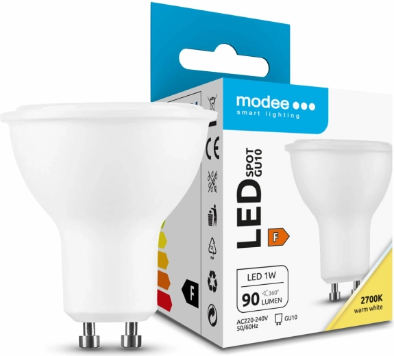 LED-spotpære GU10 1 W 2700 K 90 lm Modee Lighting
