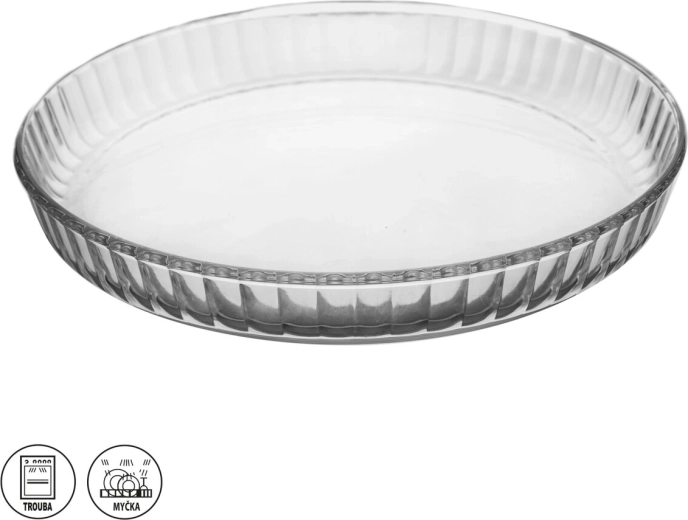 Glas tærteform i borosilikatglas 27,5 cm
