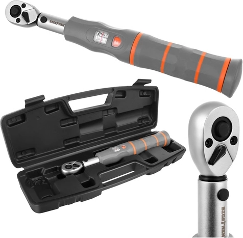 Momentnøgle 1/4" 2–26 Nm BIGSTREN med skralde og kalibreringscertifikat