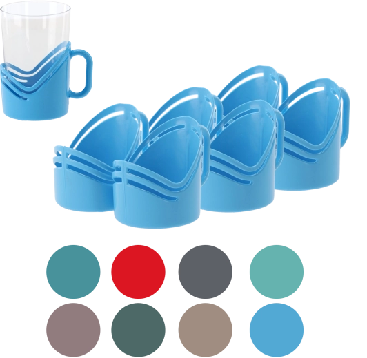 Sæt af plastikkopper til glas Jagiełło, 6 stk.