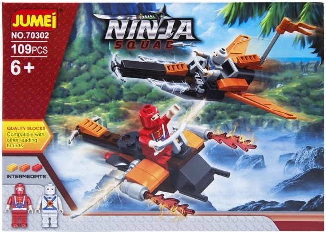 Byggesæt Jumei Ninja Squad – ninja-krigere 109 dele - 1 stk.