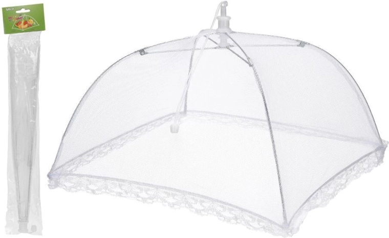 Sammenklappeligt madcover 30 cm – hvid