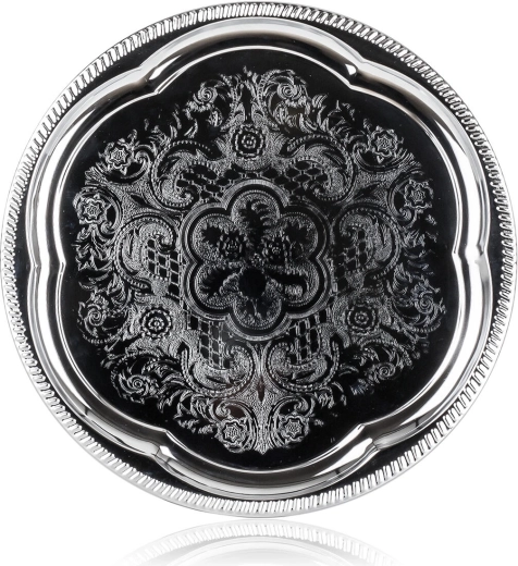 AKCENT serveringsbakke af forkromet metal 35 cm