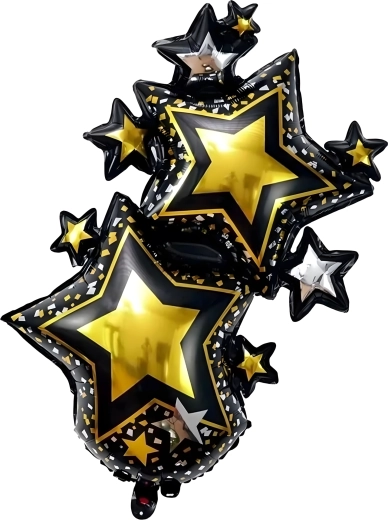 Sæt med fødselsdagsballoner Happy Birthday, store, 5 stk.