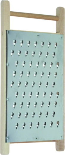 Rivejern til rødbeder af galvaniseret stål med træramme