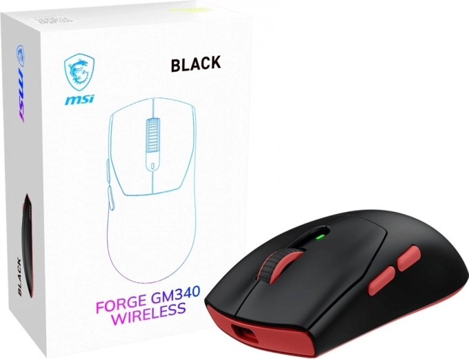 MSI Forge trådløs gamingmus GM340W sort