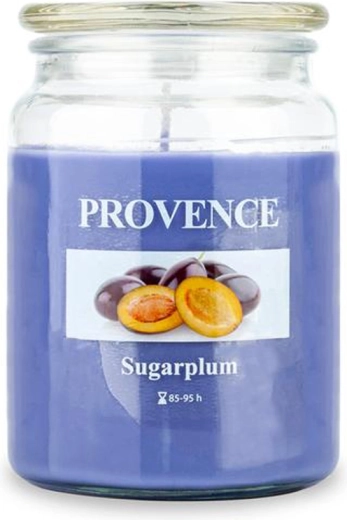 Duftlys i glas PROVENCE blomme 95 timer