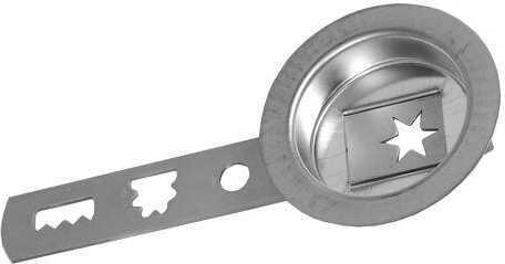 Form til småkager med træk, diameter 5,5 cm, fortinnet