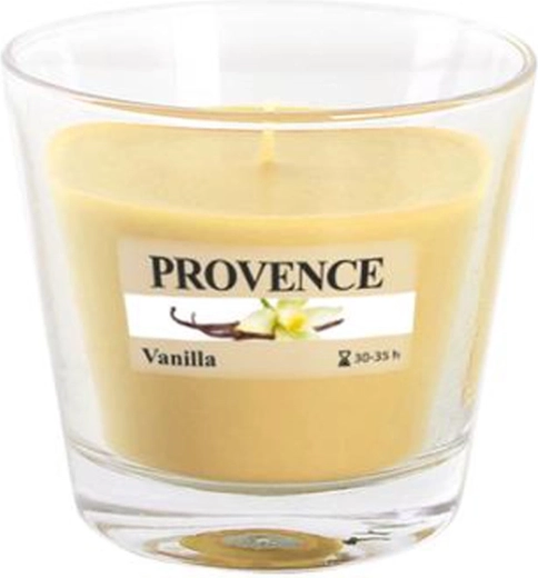 Duftlys i glas Provence vanilje 35 timer