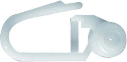 Plastkroge til gardiner, pakke med 25 stk.