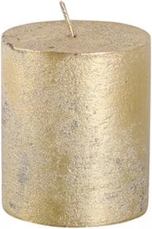 Rustik stearinlys PROVENCE guld 7 cm