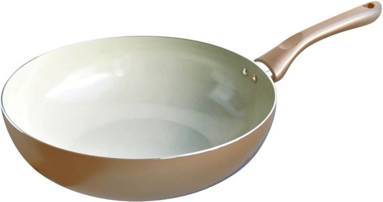 Wokpande TORO Champagne 28 cm med keramisk overflade