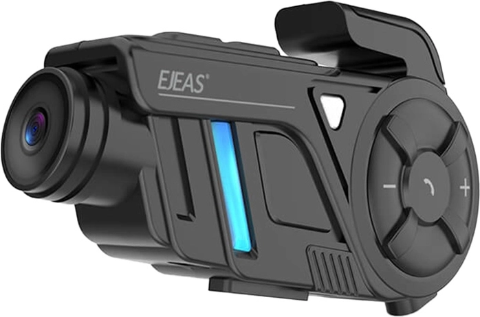 EJEAS K1 Pro+ motorcykel-intercom med kamera og optager
