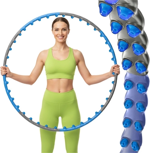 Massage-hulahop med magnetiske knopper Trizand 110 cm