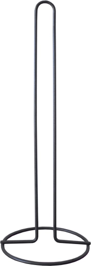 Fritstående toiletpapirholder 43 cm – sort stål