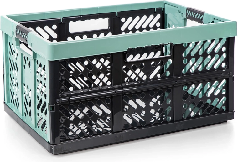 Sammenklappelig plastkasse 54 × 37 × 28 cm, bæreevne 50 kg