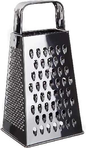 Rustfrit stål firsidet rivejern CULINARIA 21 cm