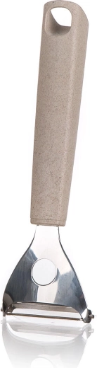 Skræller med tværblad NATURAL i rustfrit stål