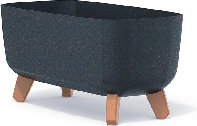 Blomsterkasse med ben GRACIA CASE ECO WOOD 39 cm antracit