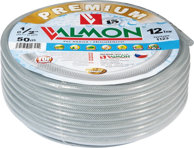Gennemsigtig PVC have slange 5/4" (32 mm) 10 m TRA