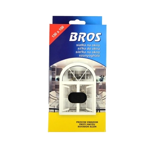 Insektnet til vindue 130 × 150 cm BROS, sort