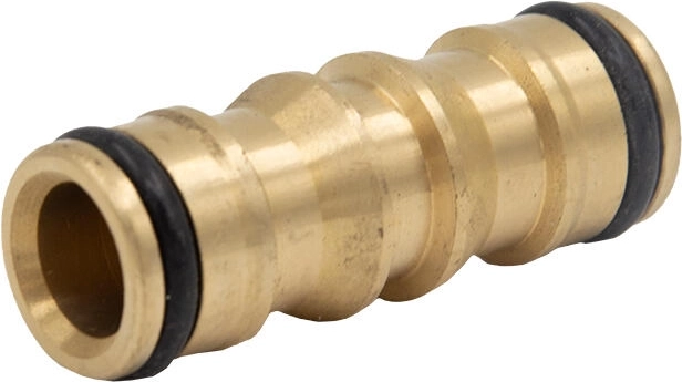 Forbindelsesstykke til to 1/2-hurtigkoblinger i messing AQUA