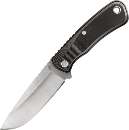 Gerber Downwind Fixed DP Black robust udendørskniv med fast klinge 10,8 cm sort-grå