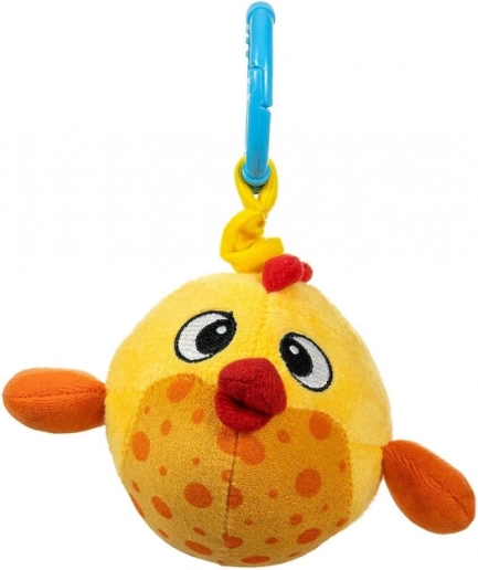 Hængende plysfisk Baby Fish gul