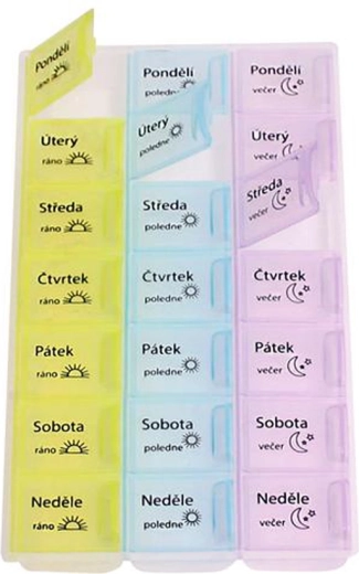 Pilledispenser til 7 dage TORO – morgen, middag, aften