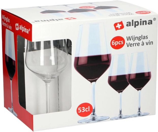 Rødvinsglas Alpina 530 ml (6 stk.)