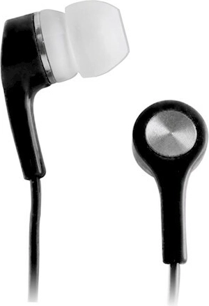 Setty in-ear stereohovedtelefoner 3,5 mm, sort, kabel 1 m