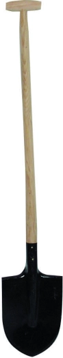 Spids skovl med T-greb 90 cm