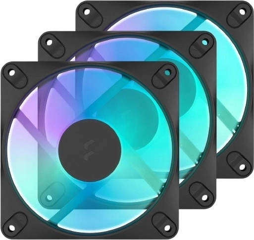 Fractal Design Dynamic X3 GP-12 RGB sort ventilator 120 mm - 3 stk.