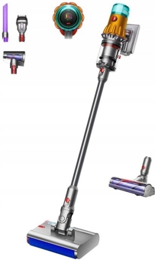 Dyson V12s Detect Slim Submarine ledningsfri stangstøvsuger gul/nikkel