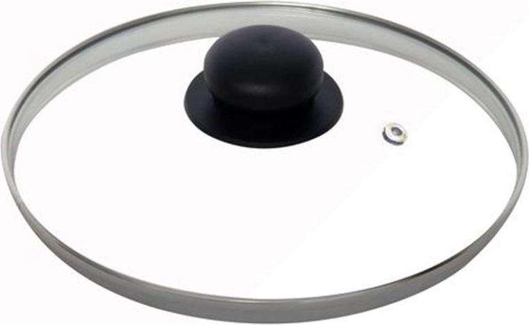 Glaslåg 26 cm med rustfri kant