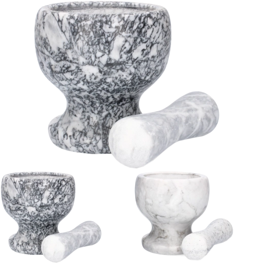 Marmormorter 12,5 × 12,5 cm hvid