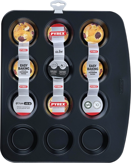 Muffinform fra Pyrex, 12 stk.