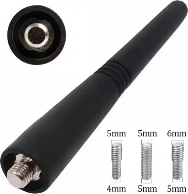 Bilantenne AM-FM 9cm sort