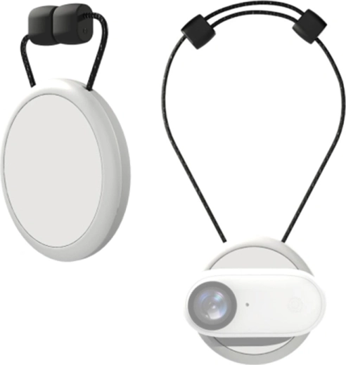 Magnetisk halsmontering Puluz til Insta360 GO 3/GO 3S, hvid - 1 stk.